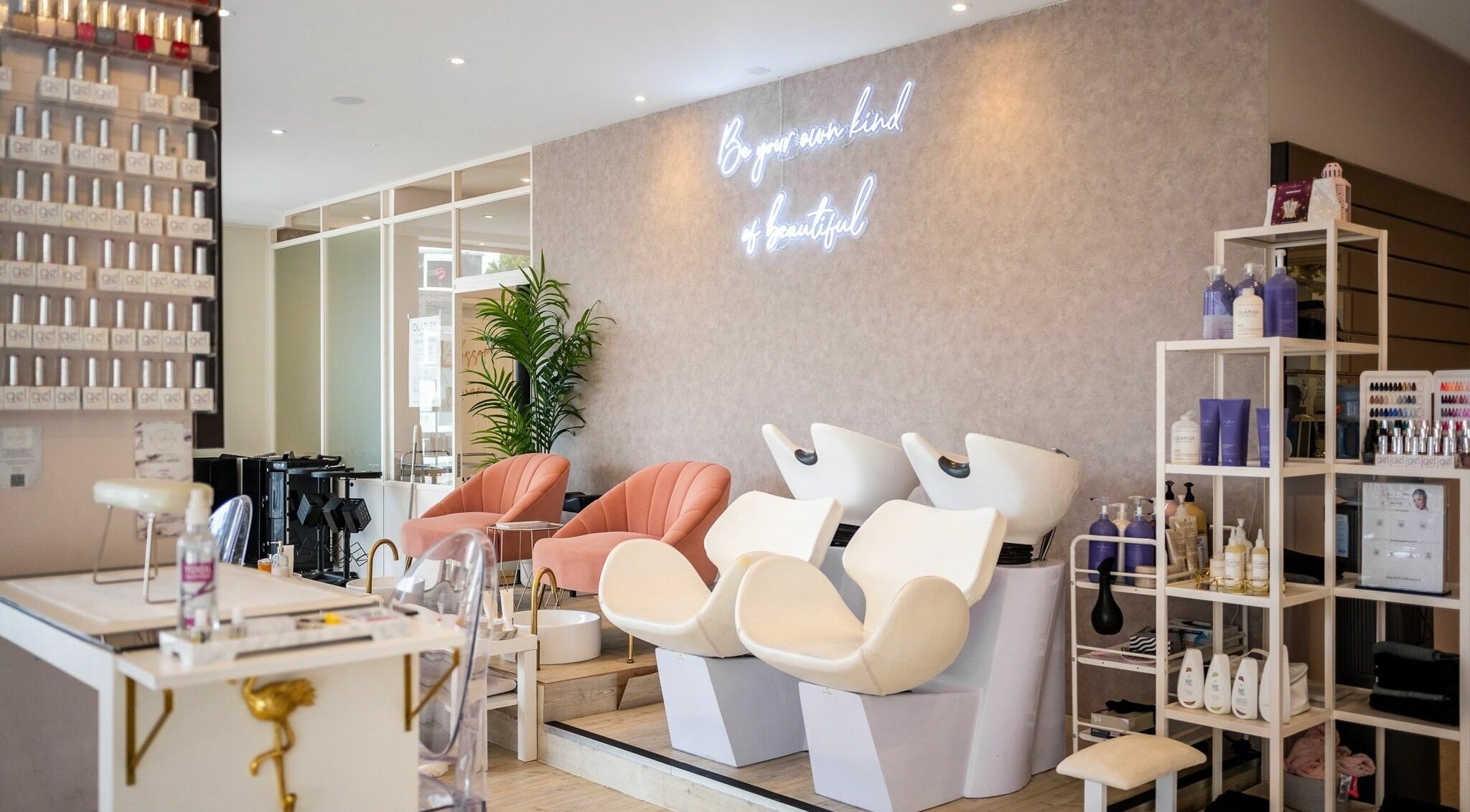 Luxurious interior of Pamper Parties - Bella Rose in West Wickham, England, GB with elegant salon setup.