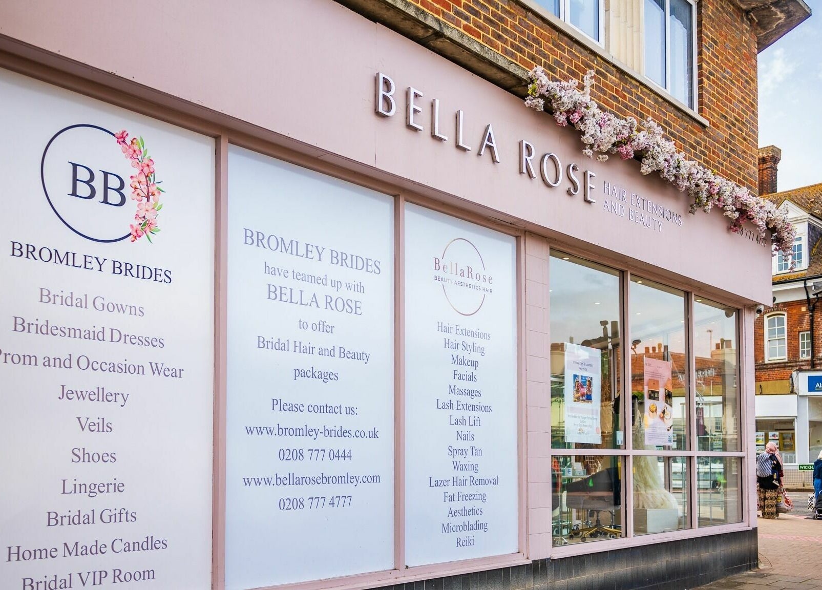Pamper Parties - Bella Rose venue's elegant storefront in West Wickham, England, GB.
