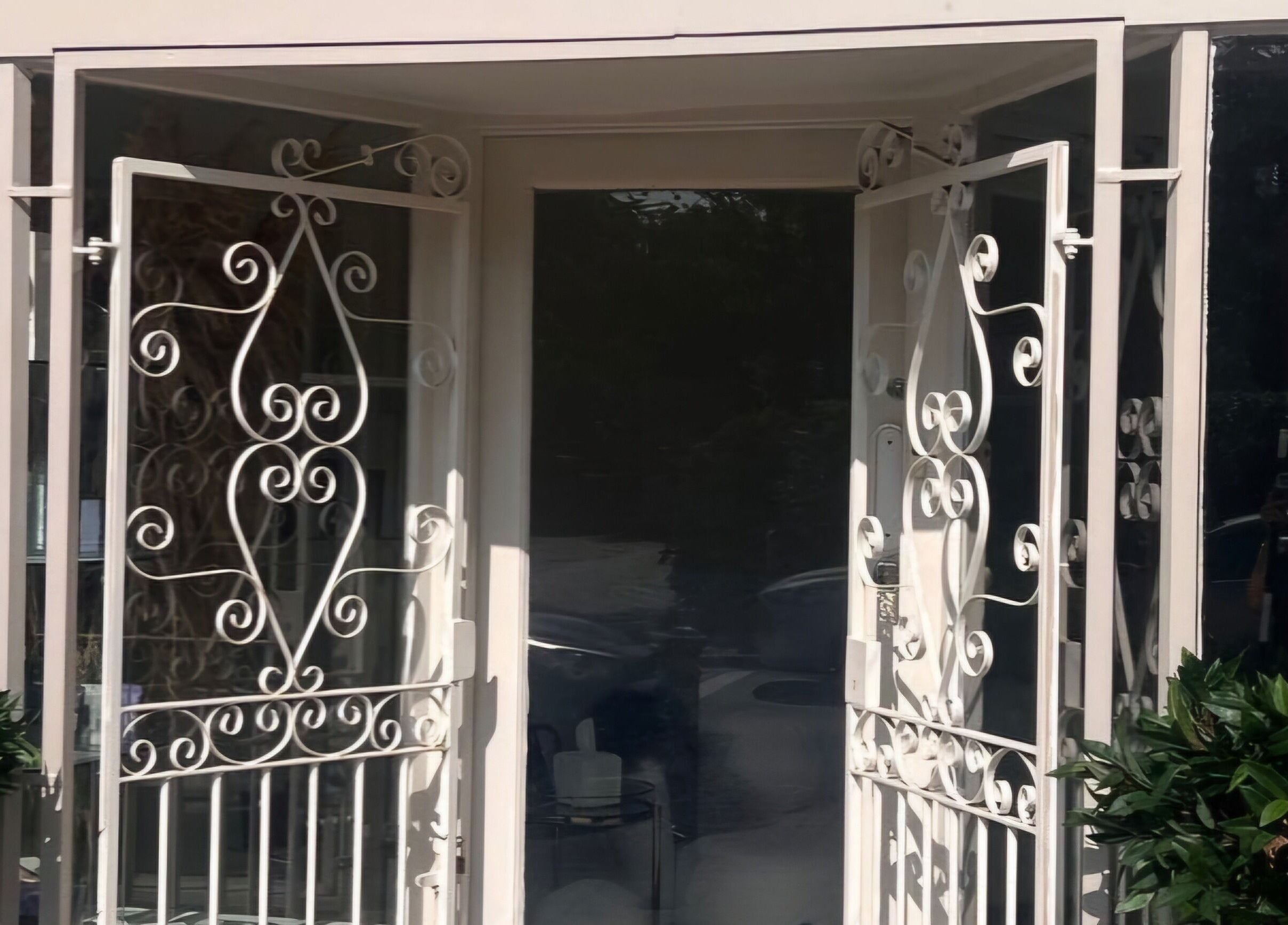 Ornate entrance to H A Beauty & Aesthetics within The Hair Extension Shop, West Wickham, England, GB.