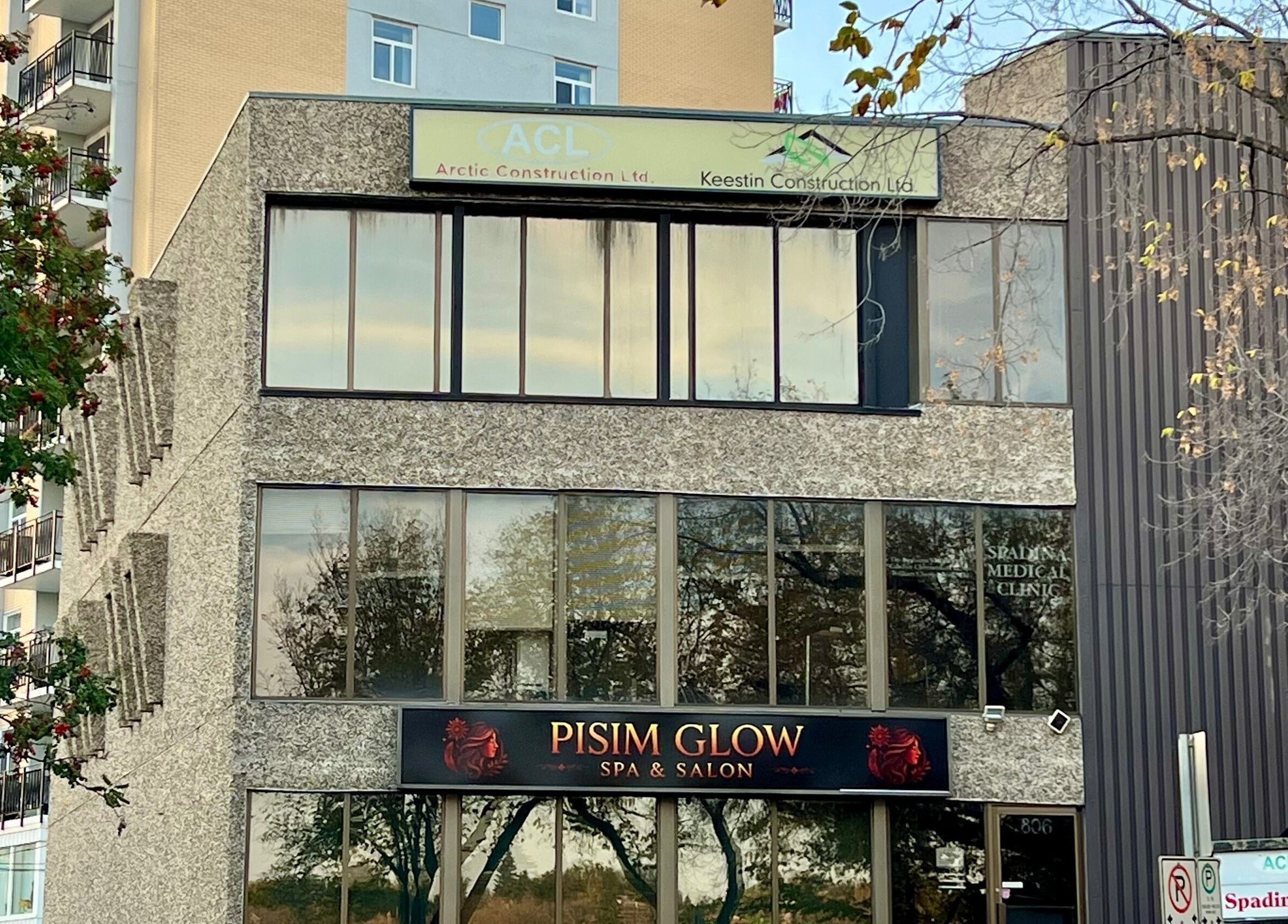 Impressions Salon - Saskatoon exterior view, Saskatoon, Saskatchewan, CA with modern glass facade.