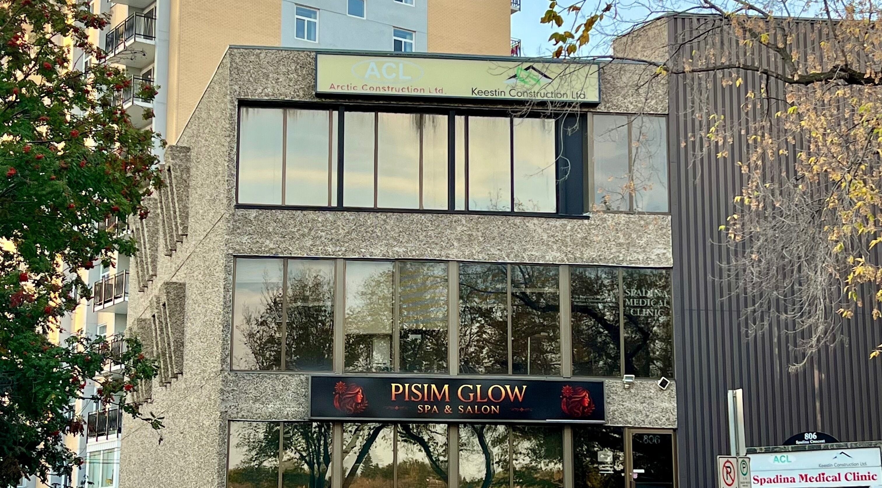 Impressions Salon - Saskatoon exterior view, Saskatoon, Saskatchewan, CA with modern glass facade.