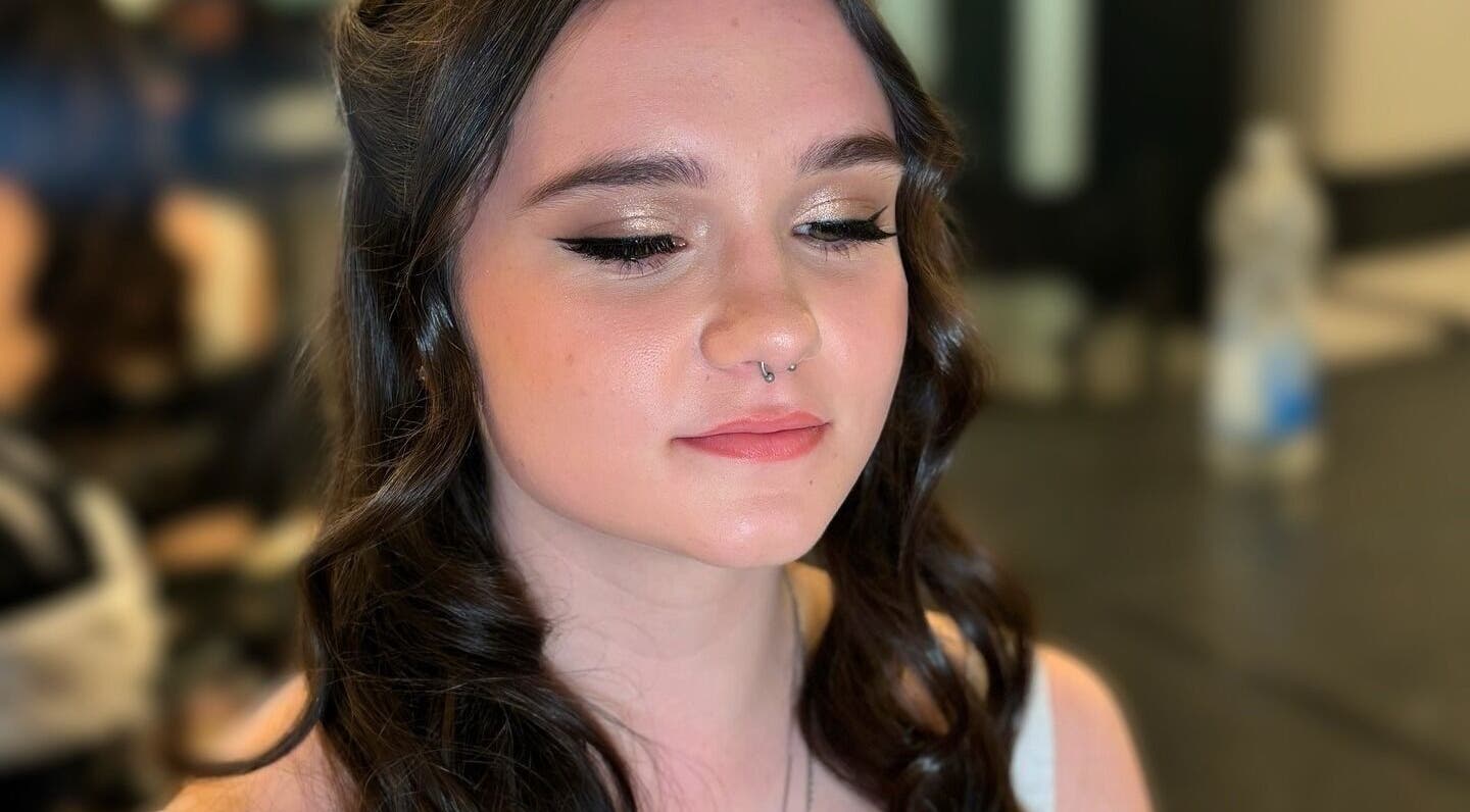 Elegantly styled woman with makeup at By Rayner, Warrington, GB.