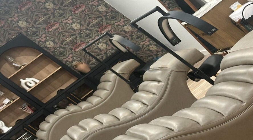 Stylish lounge chairs in Elevated Beauty by SFA, Miller Place, New York, US, highlighting luxury and comfort.