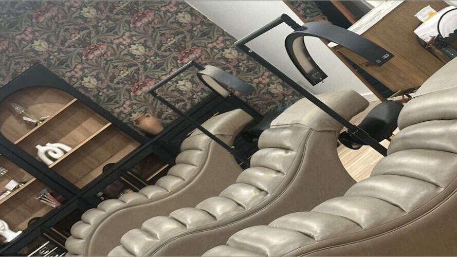 Stylish lounge chairs in Elevated Beauty by SFA, Miller Place, New York, US, highlighting luxury and comfort.