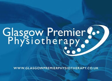 Larkhall Premier Physiotherapy branding in Larkhall, Scotland, GB, featuring therapeutic services logo.