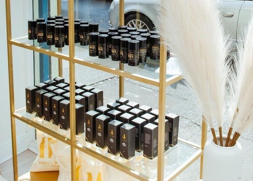 Elegant product display at HBA Studio Dublin, Dublin, County Dublin, IE, featuring premium beauty items.