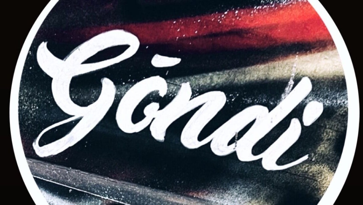 Artistic Gōndi Roots Salon LTD logo in Cardiff, Wales, GB with bold lettering.