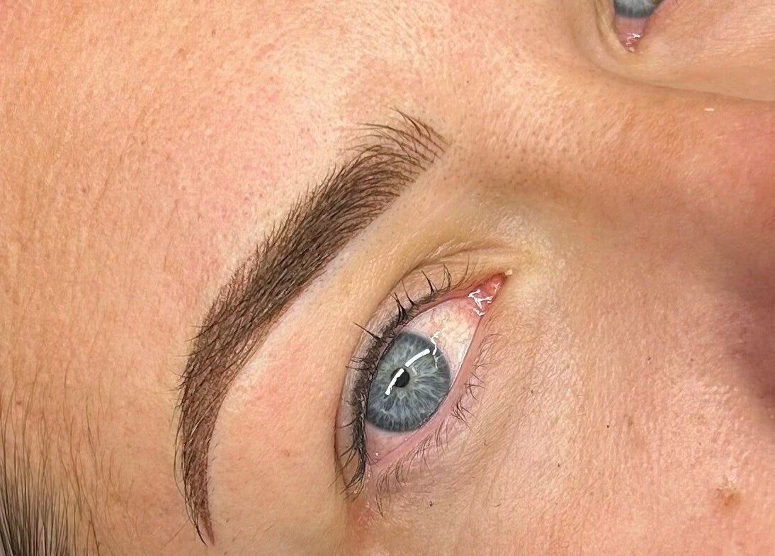 Expertly shaped brow from BriLash Lashes and Brows in Waikanae, Wellington, NZ showcasing precise artistry.