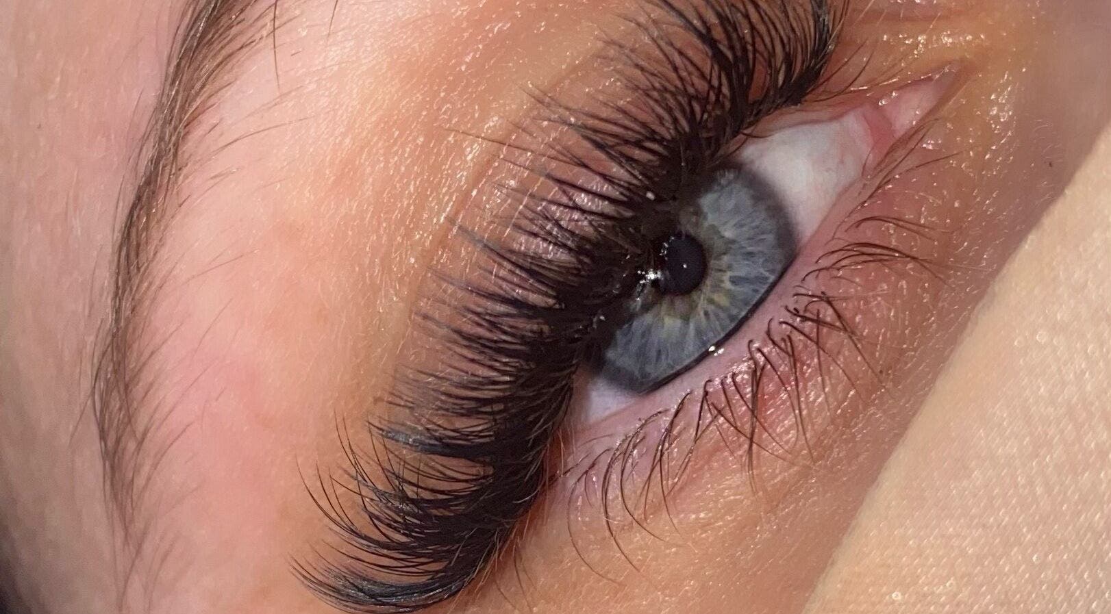 Detailed eyelash extension from AW Beauty, Pembroke, Wales, GB. Silky, natural lash enhancement.