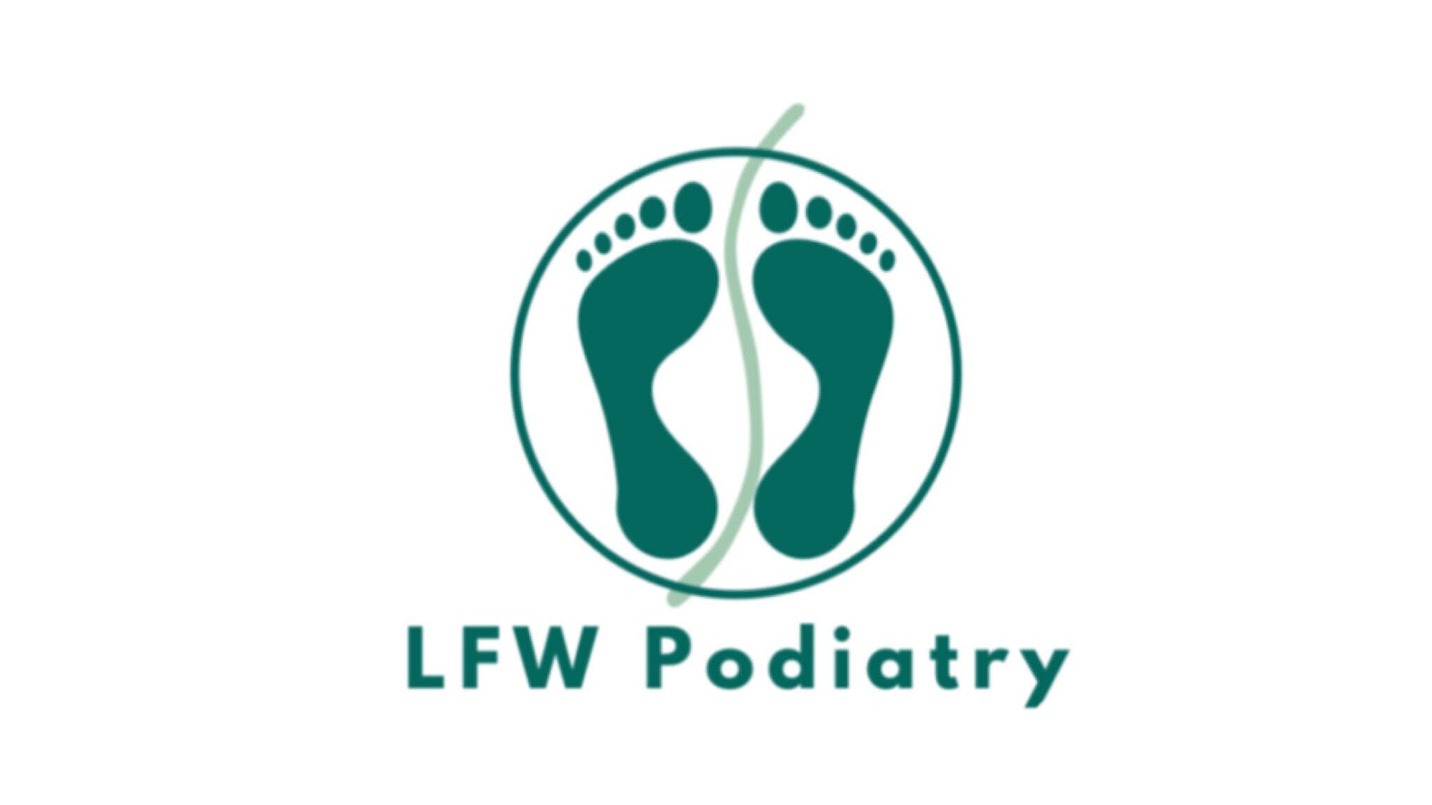 Logo of Burley in Wharfedale - LFW Podiatry Chiropody, Burley in Wharfedale, GB, featuring stylized feet.