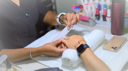 Professional nail filing at Nash Nails and Skin Care Services in Barbados, Saint George, BB.
