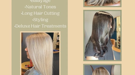 Diverse hair styles at Kmd Kollective in Melbourne, Victoria, AU, including balayage and sleek long cuts.