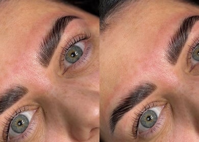 Freshly styled brows at SKARA ARTISTRY, Melbourne, Victoria, AU, showcasing expert beauty results.