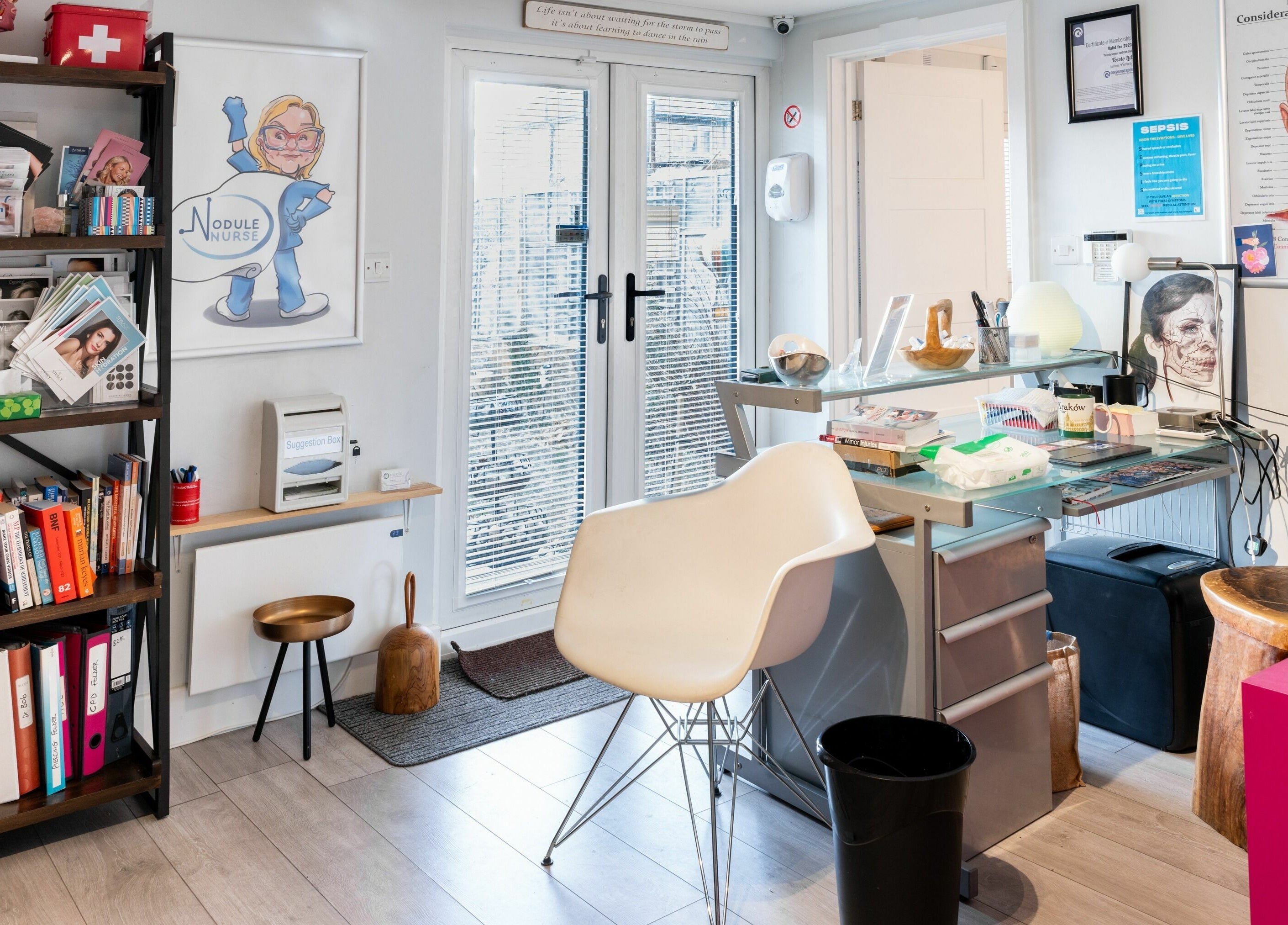 Modern consultation room at Tocolo Ltd, Abbots Langley, England, GB, featuring stylish decor and medical resources.