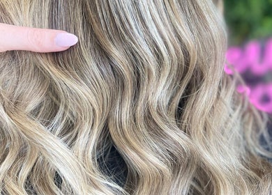 Blonde wavy hairstyle at Swift Hair & Beauty By Natalya, Bangor, Northern Ireland, GB.