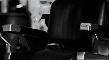 Classic barber chair at Cutsmith, Yeadon, England, GB, showcasing luxury and comfort.