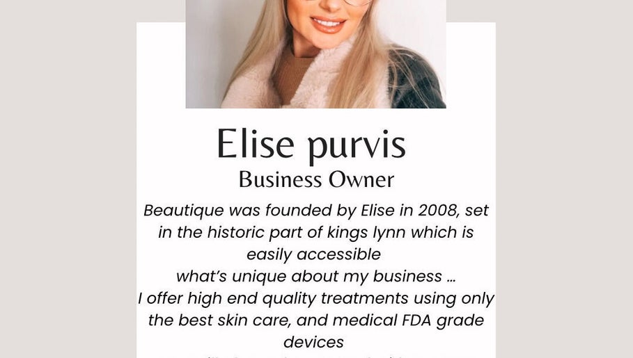 Elise Purvis, owner of Beautique Beauty & Aesthetics Wisbech, featured in WISBECH, England, GB.