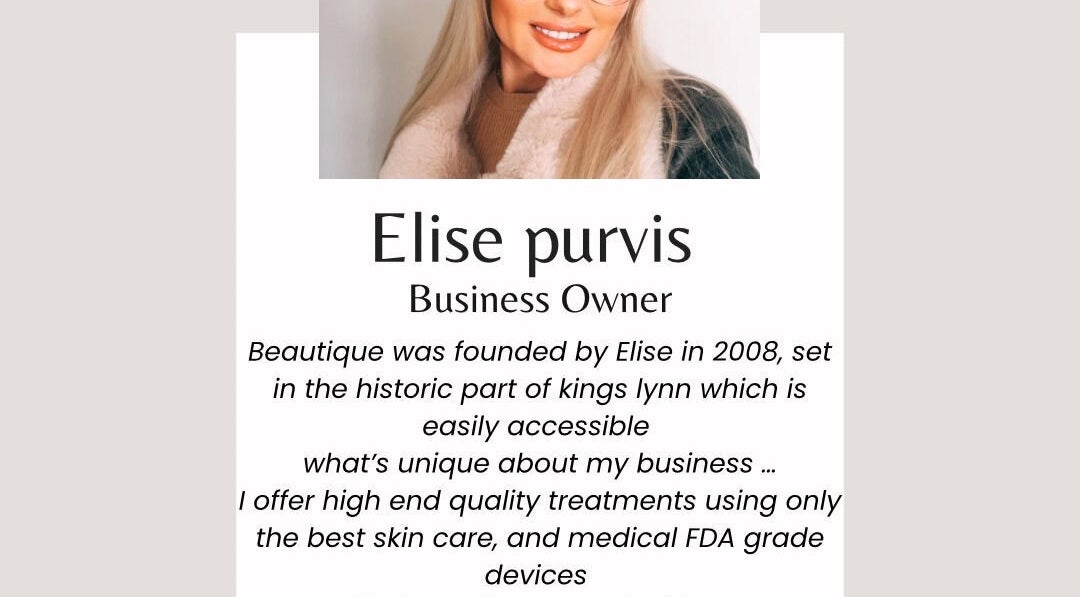 Elise Purvis, owner of Beautique Beauty & Aesthetics Wisbech, featured in WISBECH, England, GB.