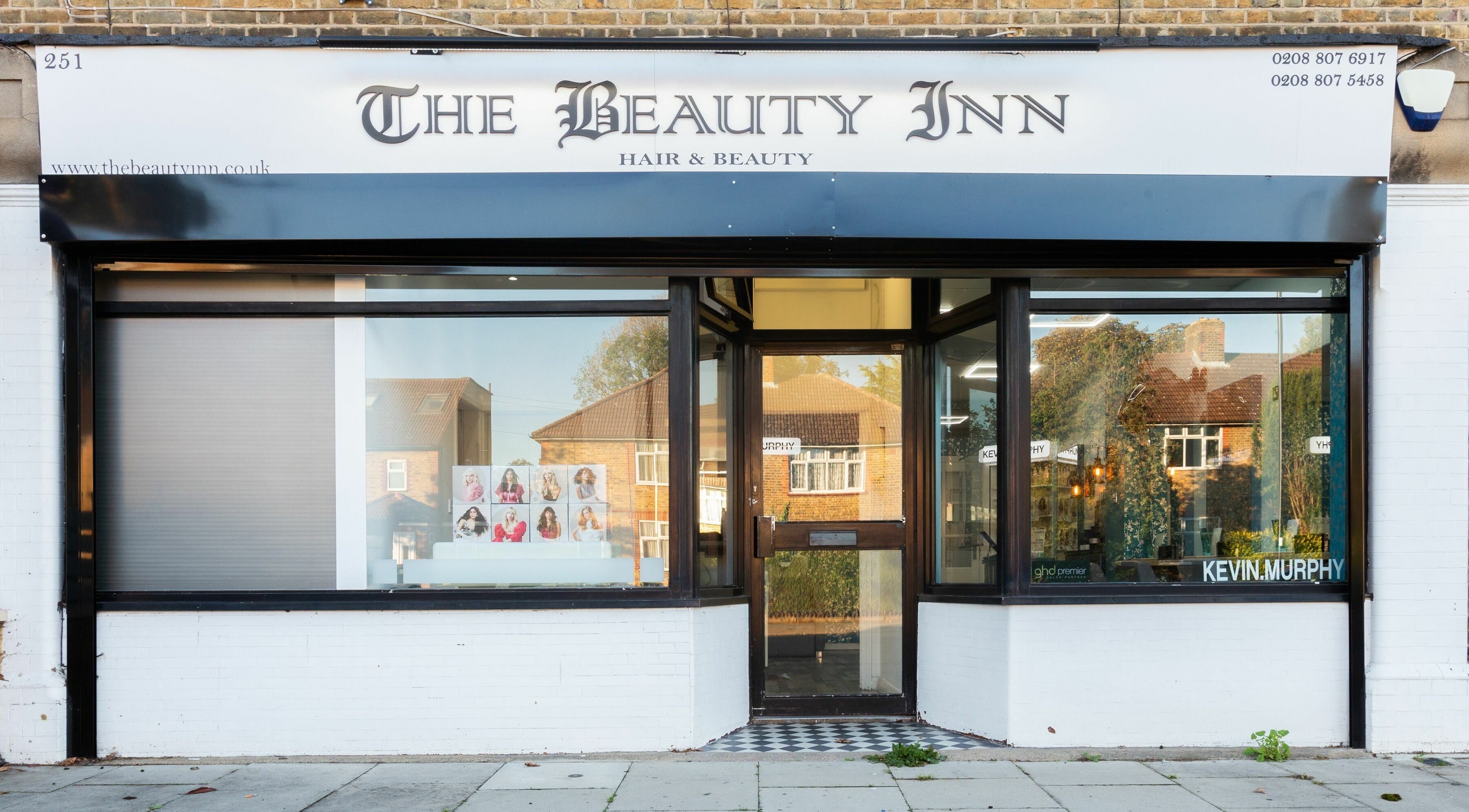 The Beauty Inn storefront in London, England, GB showcasing a sleek and modern exterior.