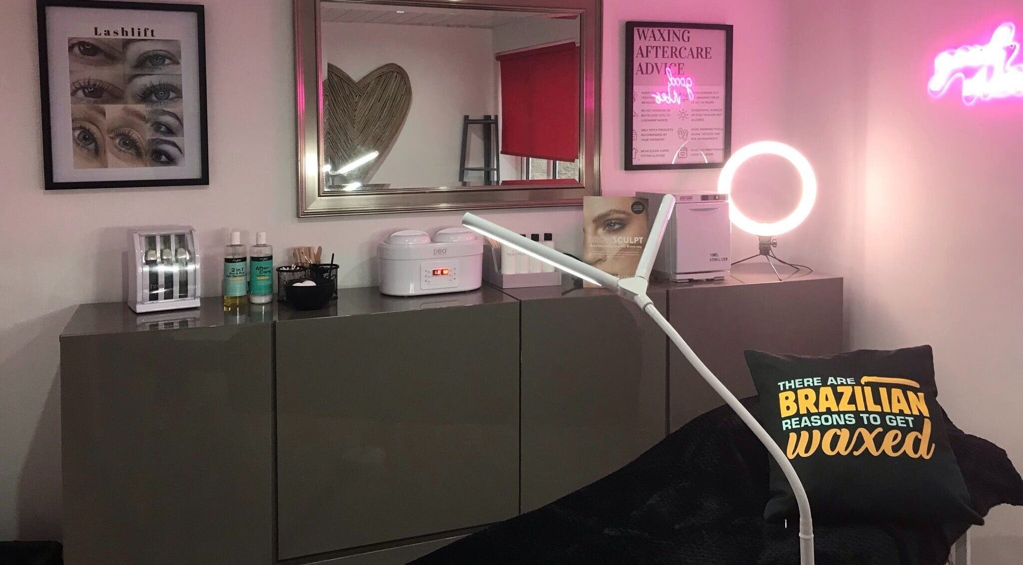 Elaine Ferris Waxing & Beauty Studio in Bishopbriggs, Scotland, GB features a stylish, modern treatment room.