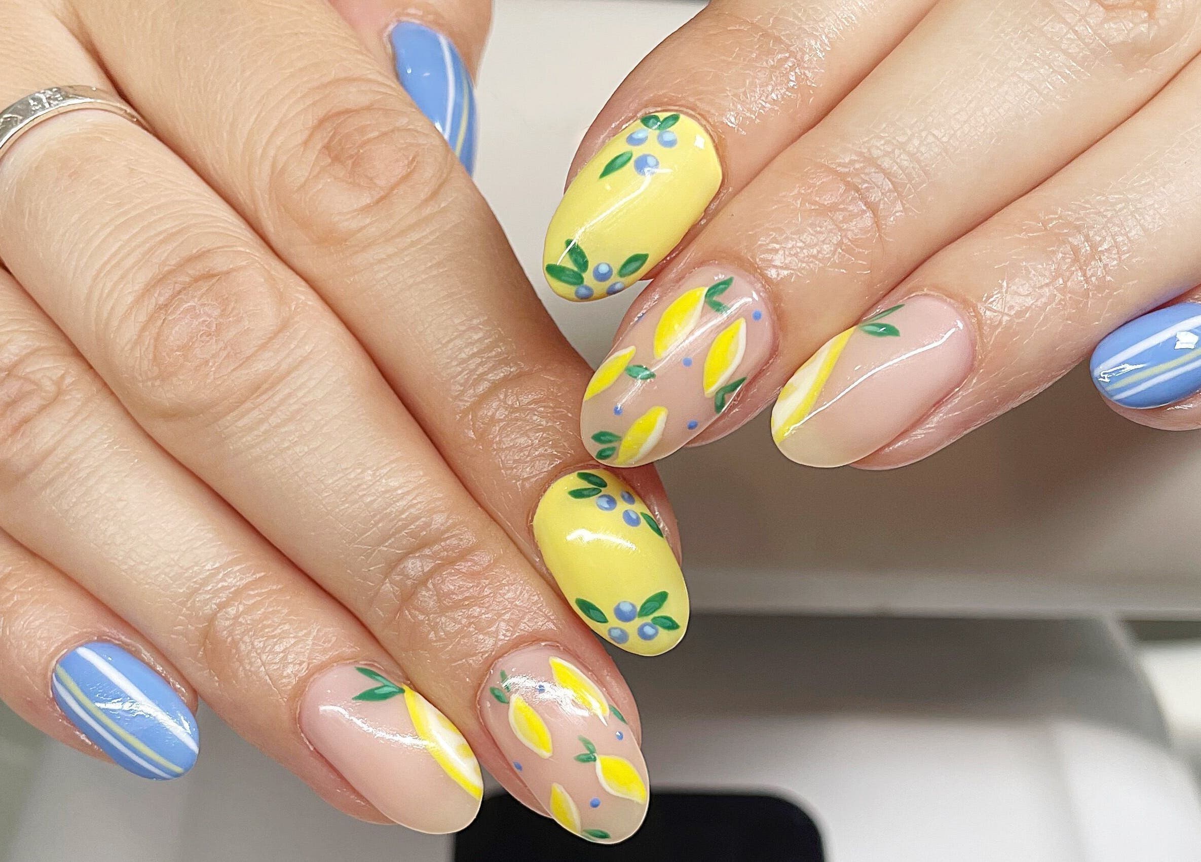 Floral and pastel nail art at Beauty Annex Hemyock, Hemyock, England, GB showcasing intricate designs.