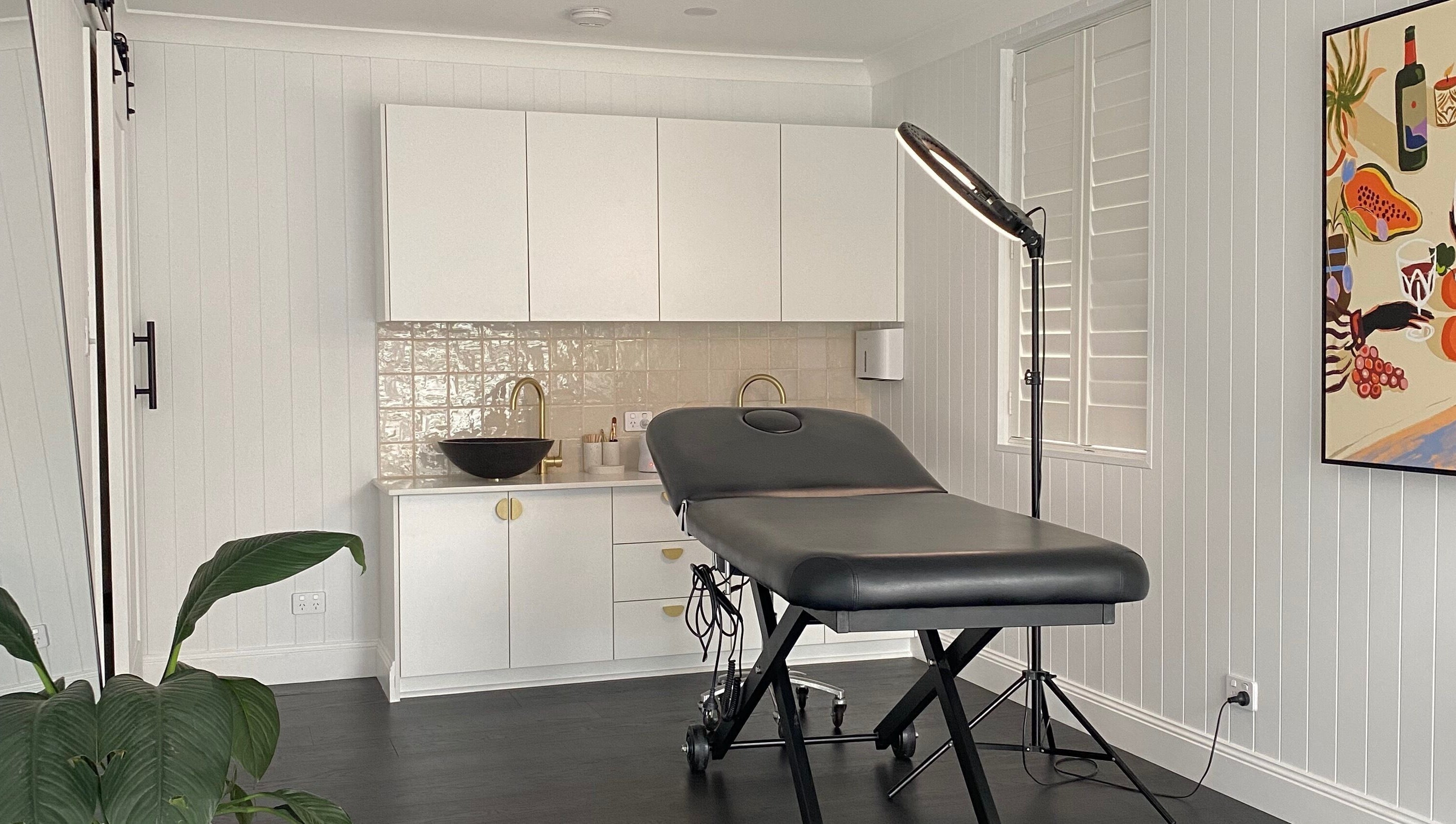 Modern treatment room at Glow by Rachel, Sydney, New South Wales, AU with sleek decor and calming ambiance.