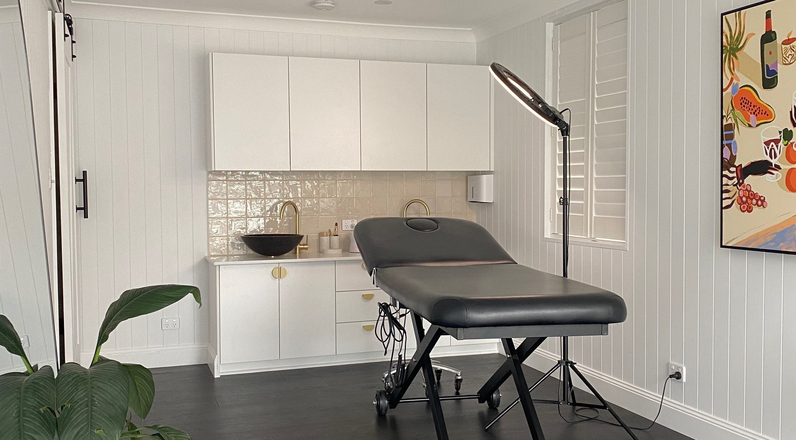 Modern treatment room at Glow by Rachel, Sydney, New South Wales, AU with sleek decor and calming ambiance.