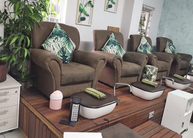 Comfortable pedicure chairs at Secrets Health Beauty and Day Spa, Ballito, Kwazulu-natal, ZA.