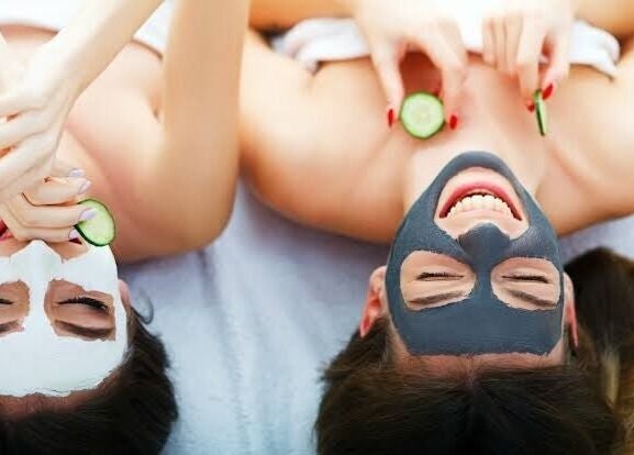 Two women enjoying facials at Secrets Health Beauty and Day Spa, Ballito, Kwazulu-natal, ZA.