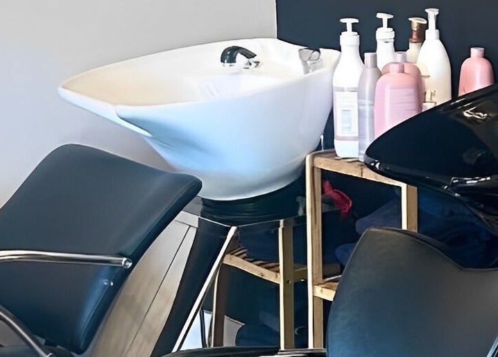 Modern wash station at Claire Scott Professional Hairstylist, Ballyclare, Northern Ireland, GB.