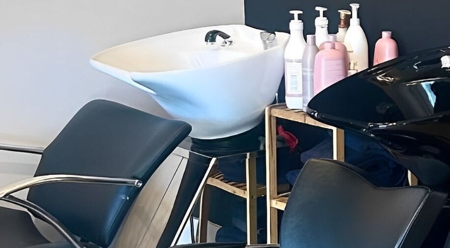 Modern wash station at Claire Scott Professional Hairstylist, Ballyclare, Northern Ireland, GB.