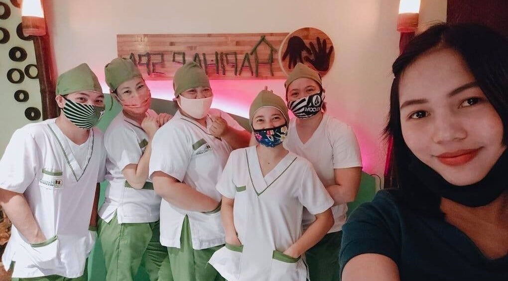 Friendly staff at Hapihap Spa - Legazpi City ready to welcome you for a relaxing experience. Located in Legazpi City, Bicol, PH.