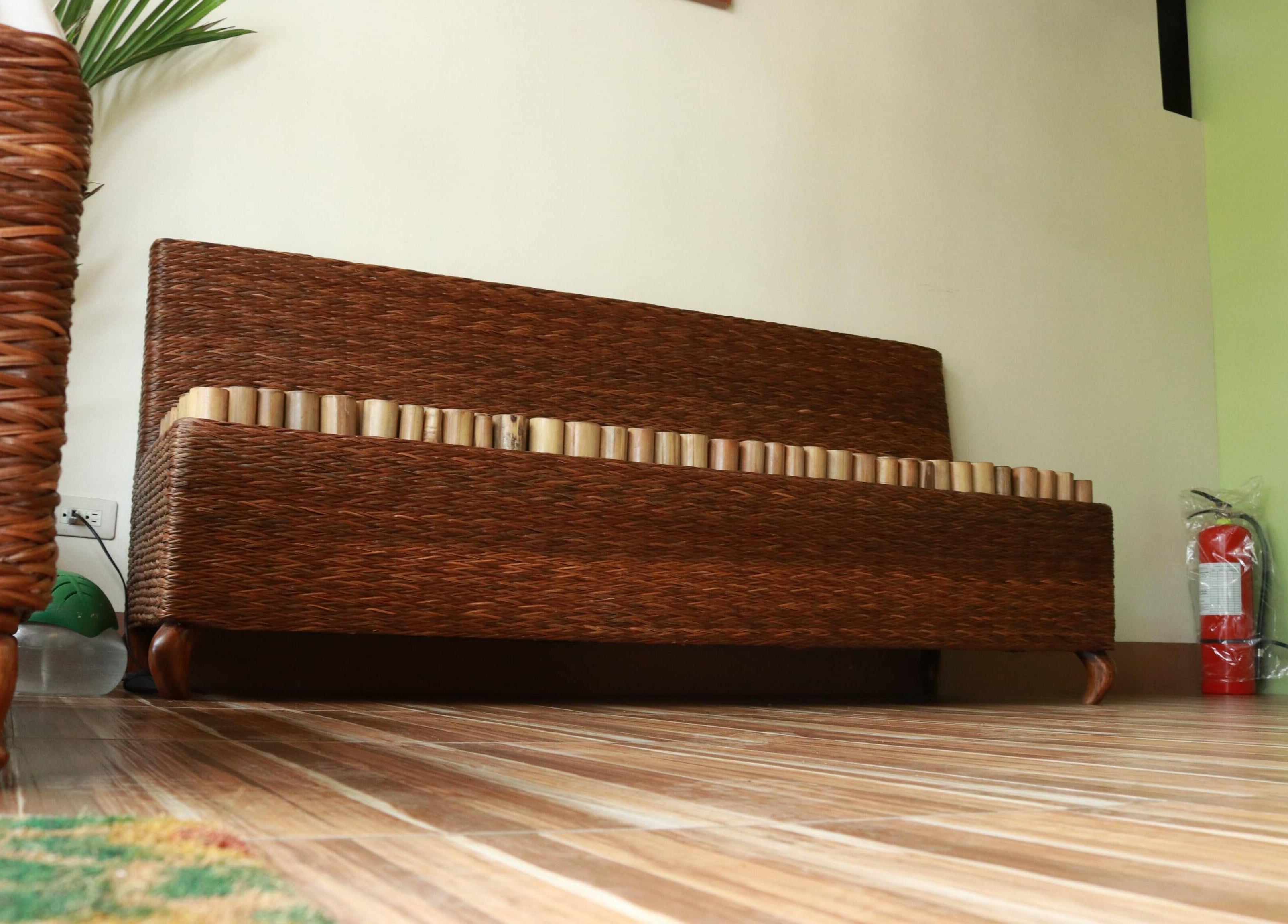 Woven furniture at Hapihap Spa - Concepcion Grande, Naga, Bicol, PH, offering a calming environment.