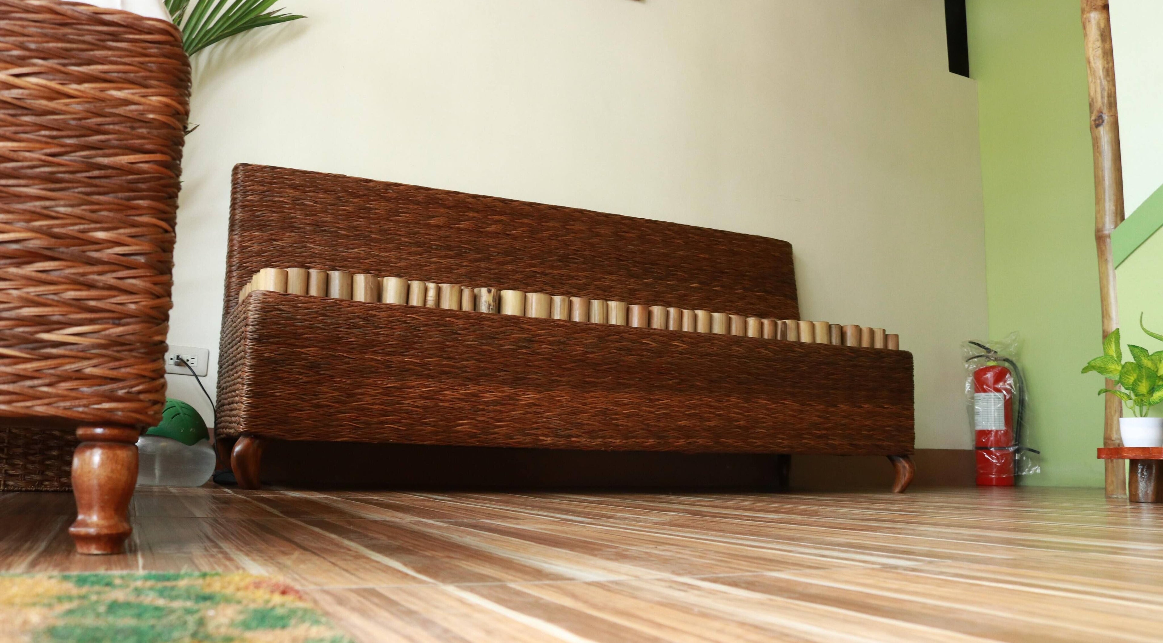Woven furniture at Hapihap Spa - Concepcion Grande, Naga, Bicol, PH, offering a calming environment.