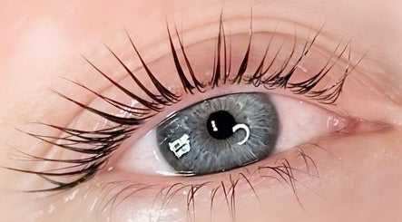 Close-up of styled lashes at Eden Hair & Nails, Palma, Illes Balears, ES.