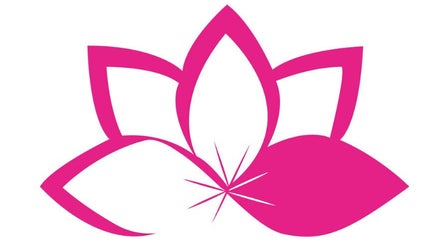 Vibrant pink lotus graphic symbolizing beauty at Telegraph, London, England, GB.