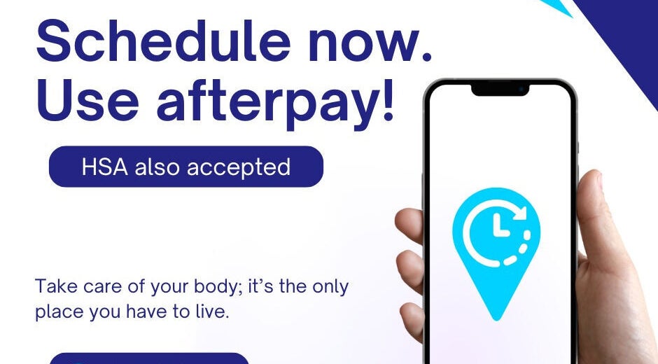 Booking services at Explicit Holistics in Little Elm, Texas using Afterpay via mobile app.