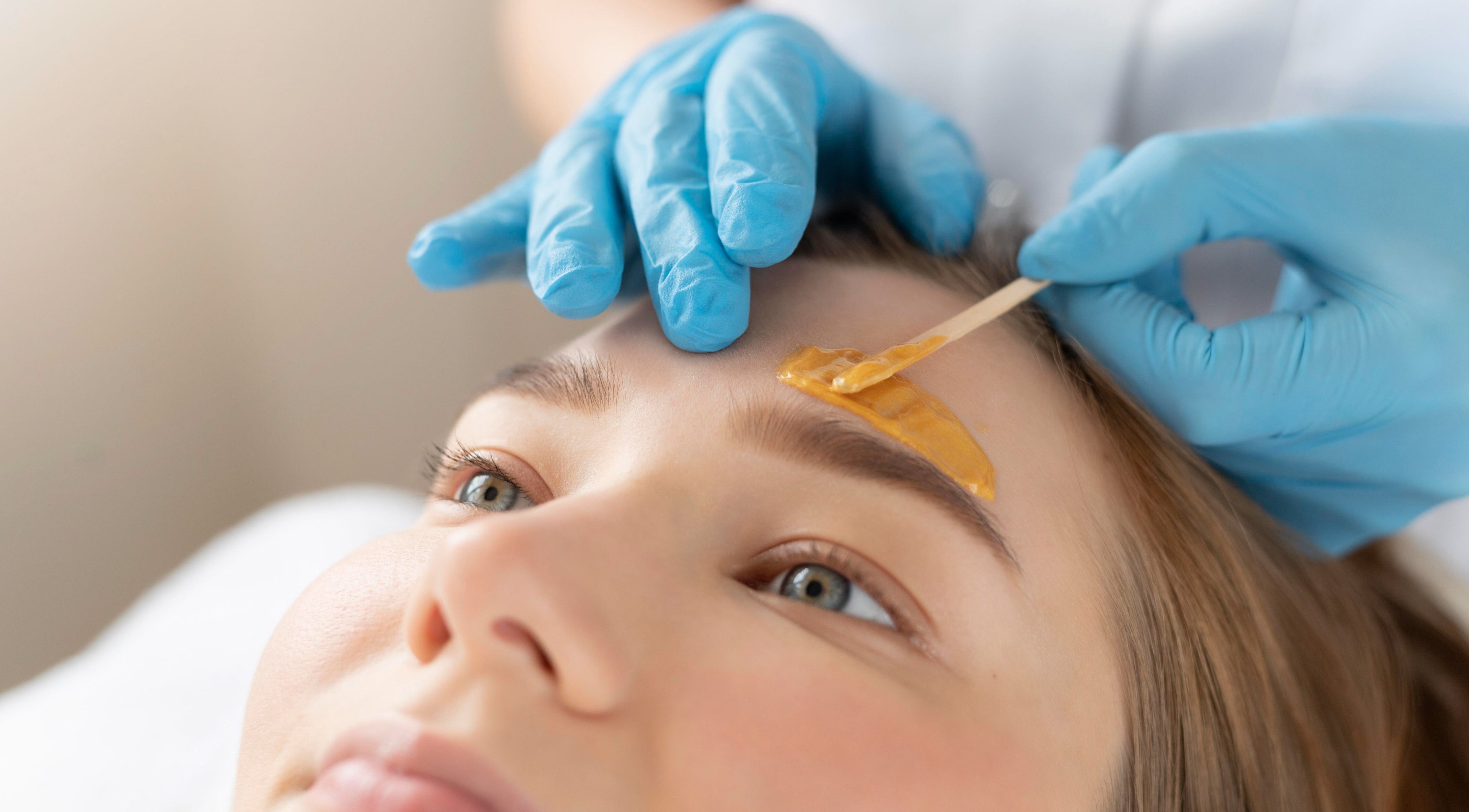 Eyebrow waxing at Skin and Bling Brackenfell, Cape Town, Western Cape, ZA, enhancing natural beauty.