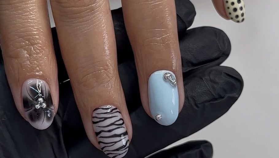 Detailed nail art showcasing creative designs at Rosé Nail House, Cape Town, Western Cape, ZA.