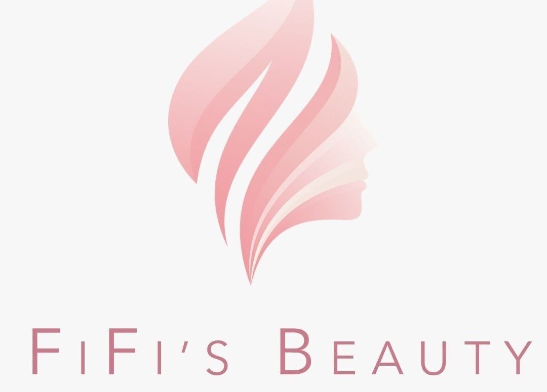 Logo of Fi Fi's Beauty, located in Fareham, England, GB, featuring a stylized pink face and hair design.