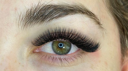 Close-up of elegant eyelash extensions at Lushed Beauty, Wollongong, New South Wales, AU.