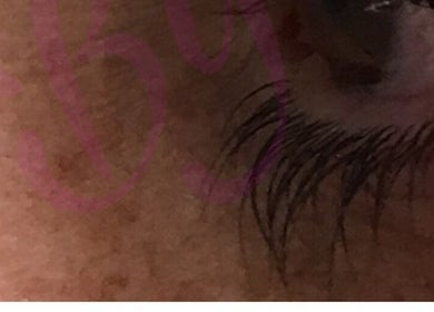 Close-up of eyelash with mascara at Gypsy Santa Fe, Santa Fe, New Mexico, US enhancing eye beauty.