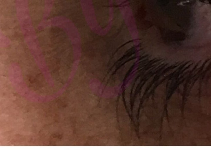 Close-up of eyelash with mascara at Gypsy Santa Fe, Santa Fe, New Mexico, US enhancing eye beauty.
