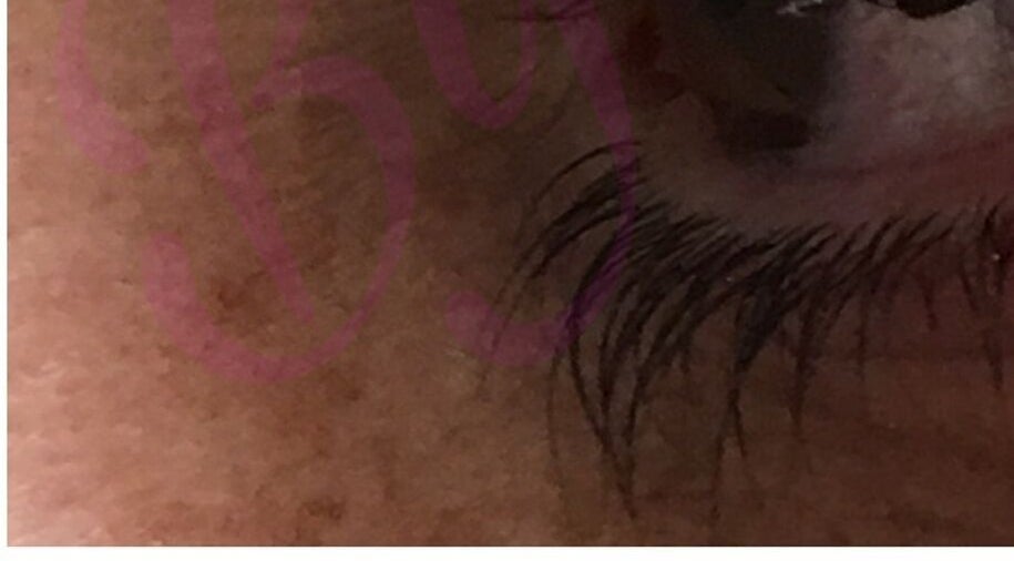 Close-up of eyelash with mascara at Gypsy Santa Fe, Santa Fe, New Mexico, US enhancing eye beauty.