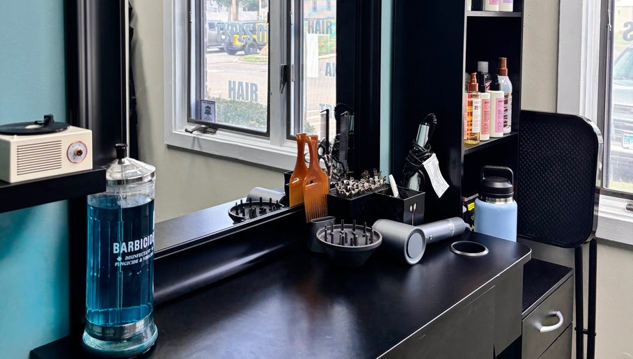 Professional hairstyling tools and products at Haven Hair Salon, East Haven, Connecticut, US.