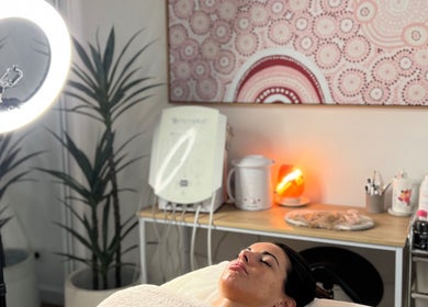Relaxing spa setup at Pocket Of Beauty, West Wallsend, New South Wales, AU, featuring calming decor and soft lighting.