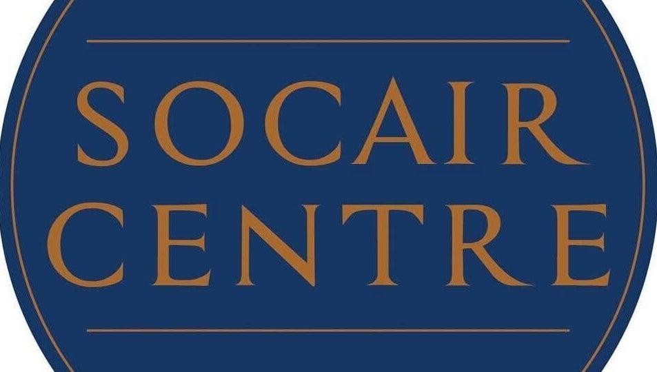 Socair Centre logo displaying elegant text in Oban, Scotland, GB.