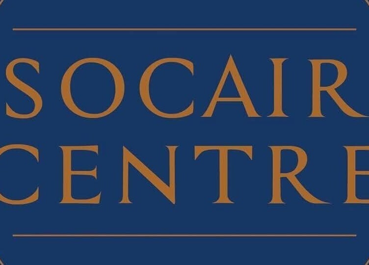 Socair Centre logo displaying elegant text in Oban, Scotland, GB.