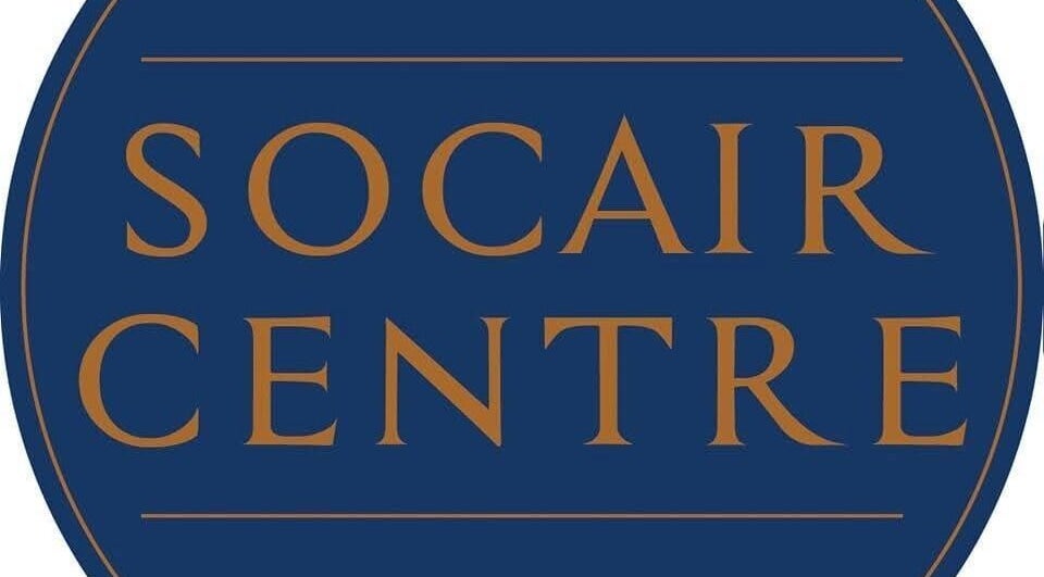 Socair Centre logo displaying elegant text in Oban, Scotland, GB.