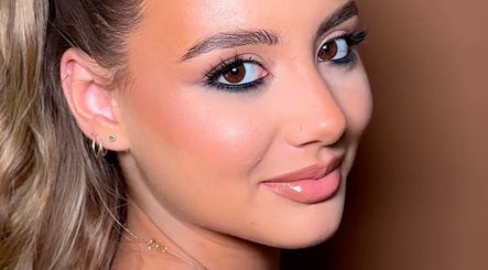 Close-up of glowing skin and makeup by RL Beauty Co. in Seville Grove, Western Australia, AU.